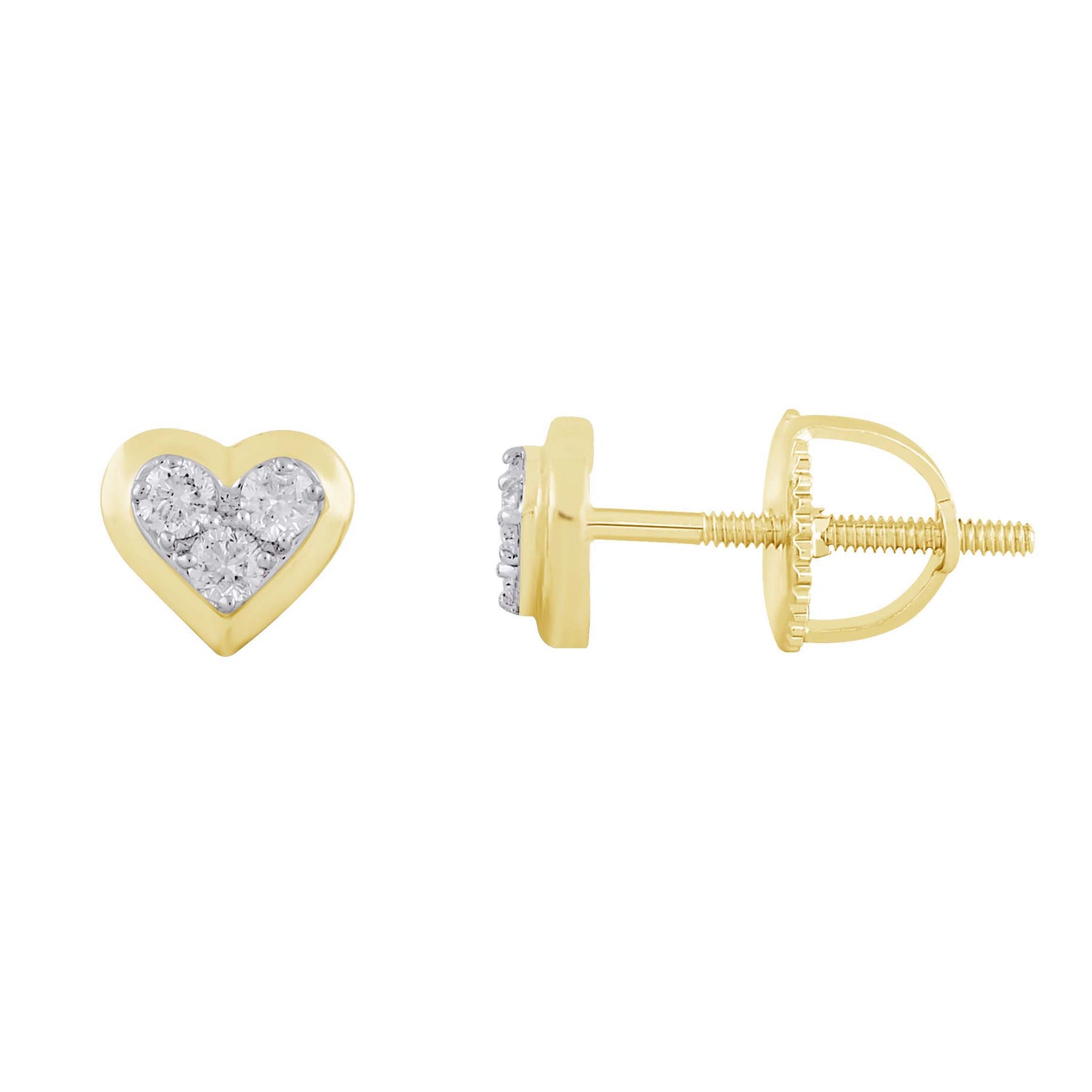 Heart Lab Grown Diamond Earrings